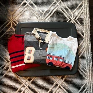 Gap set of 3 boys long sleeve shirts all size large (10)